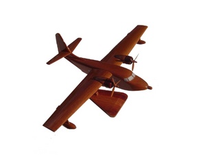 HU16 Albatross Mahogany Wood Desktop Airplane Model