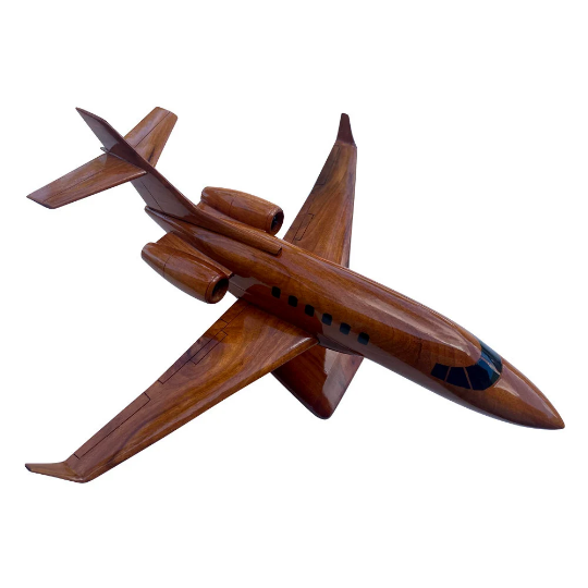 BEHAWK Mahogany Wood Desktop Airplane Model