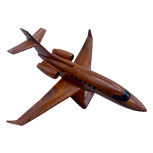 Load image into Gallery viewer, Beechcraft Hawker 800 Mahogany Wood Desktop Airplane Model