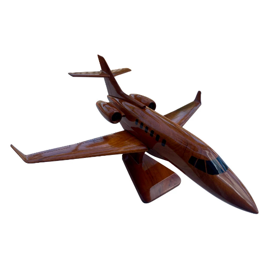 BEHAWK Mahogany Wood Desktop Airplane Model