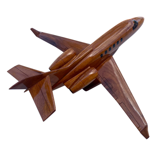 BEHAWK Mahogany Wood Desktop Airplane Model