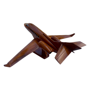 Beechcraft Hawker 800 Mahogany Wood Desktop Airplane Model