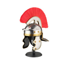 Load image into Gallery viewer, Roman Officer Centurion Historical Helmet Armor Red Plume - Adult Size Medieval
