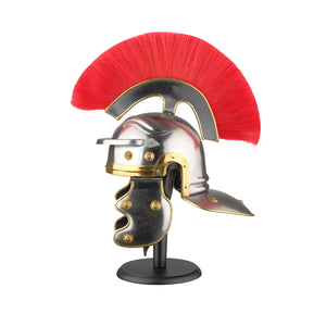 Roman Officer Centurion Historical Helmet Armor Red Plume - Adult Size Medieval