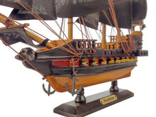 Load image into Gallery viewer, Wooden Fearless Black Sails Limited Model Pirate Ship 15&quot;
