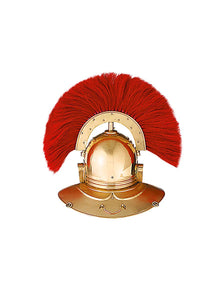 Roman Officer Centurion Historical Helmet Armor Red Plume