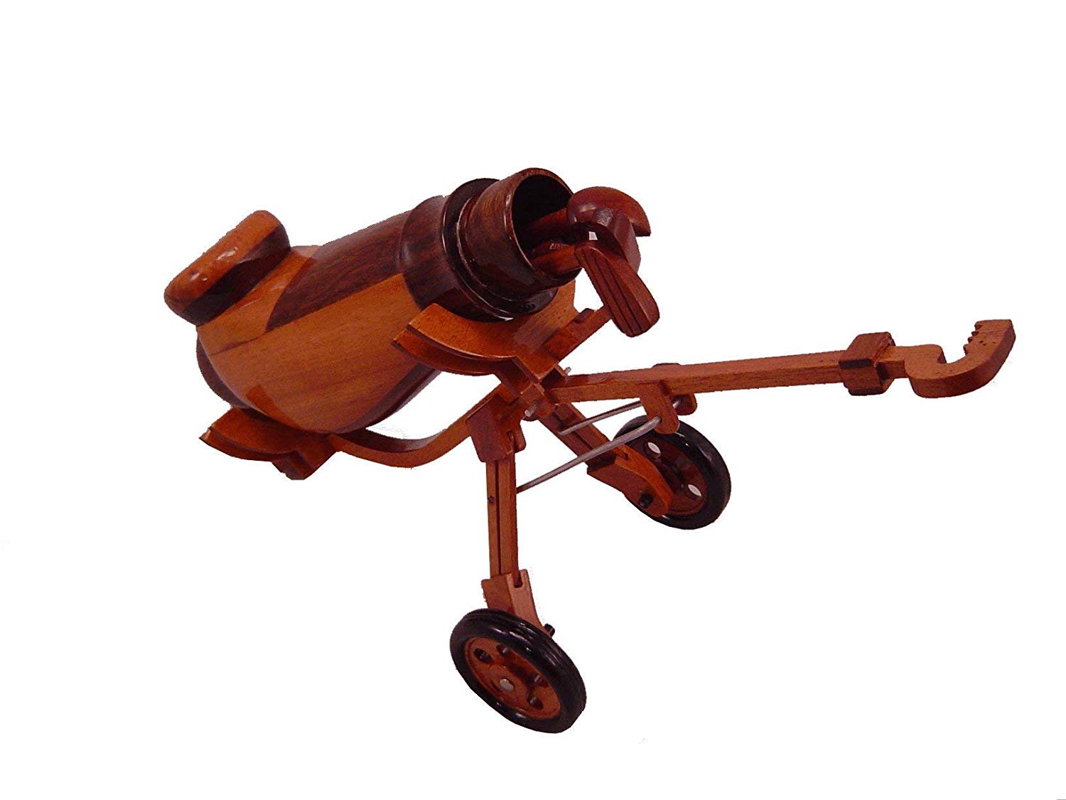 Golf Clubs Bag Mahogany Wood desktop Golf Clubs Bag model