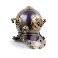 Load image into Gallery viewer, Purple finish diving helmet  scuba nautical mark IV