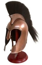 Load image into Gallery viewer, Medieval Achilles Troy Movie Prop Helmet Replica Costume with Plume
