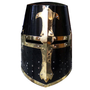 Medieval Knight Templar Helmet Crusader Costume Armor Helmet Collectible Gift