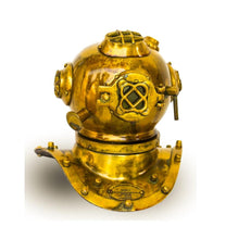 Load image into Gallery viewer, Pure Brass &amp; Copper Mark V small Diving helmet