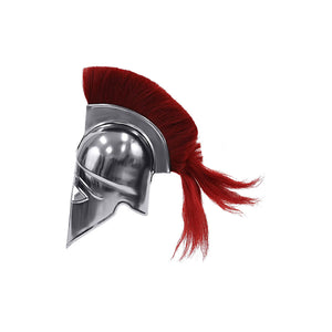 Armor Helmet Corinthian With Red Plume with cotton liner