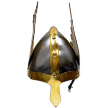 Load image into Gallery viewer, Armor Helmet Brass Wing with cotton liner