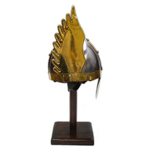 Load image into Gallery viewer, Armor Helmet Brass Wing with cotton liner
