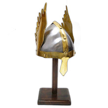 Load image into Gallery viewer, Armor Helmet Brass Wing with cotton liner