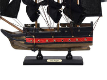 Load image into Gallery viewer, Wooden Captain Hooks Jolly Roger from Peter Pan Black Sails Limited Model Pirate Ship 12&quot;&quot;