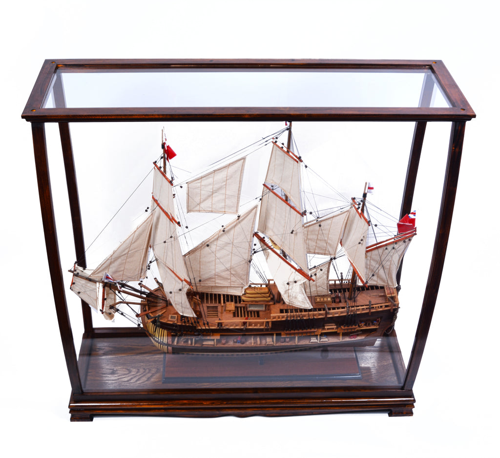 Table Top Display Case Classic Brown