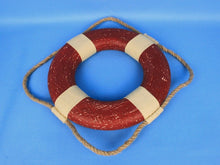 Load image into Gallery viewer, Vintage Red Decorative Lifering Christmas Ornament 10&quot;&quot;