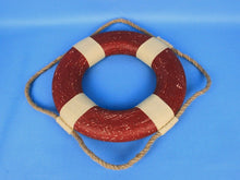 Load image into Gallery viewer, Vintage Red Decorative Lifering 10&quot;&quot;