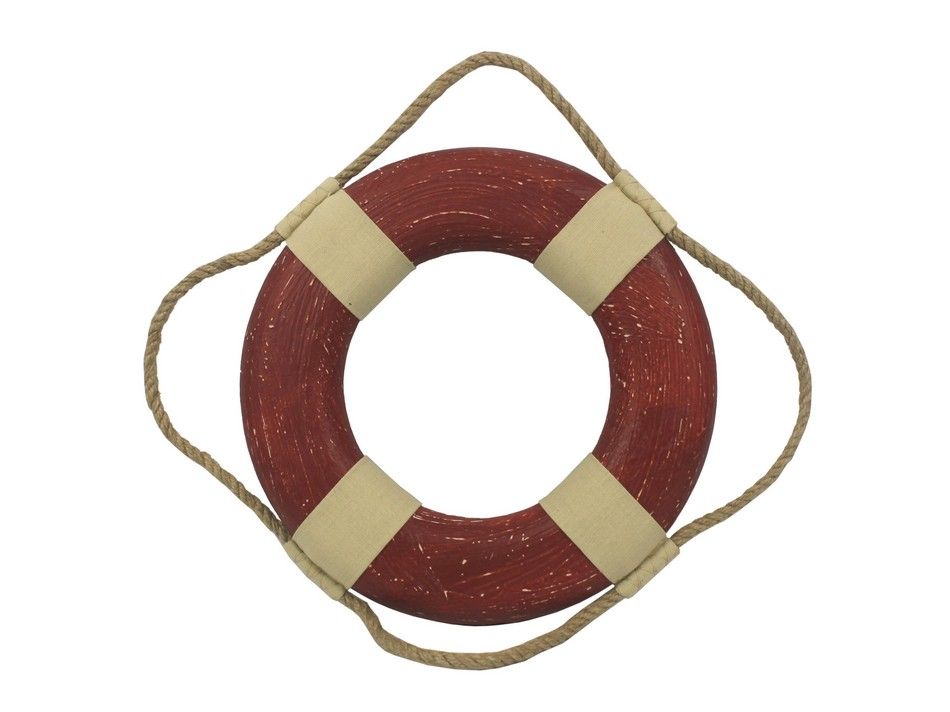 Vintage Red Decorative Lifering Christmas Ornament 10