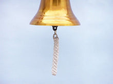 Load image into Gallery viewer, Brass Plated Hanging Anchor Bell 12&#39;&#39;