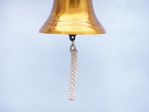 Brass Plated Hanging Anchor Bell 12''