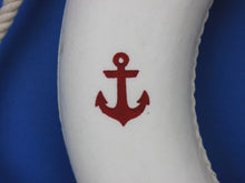 Load image into Gallery viewer, Classic White Decorative Anchor Lifering with Red Bands 20&quot;