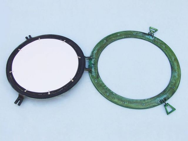 Brass Deluxe Class Titanic Shipwrecked Decorative Ship Porthole Window 20""