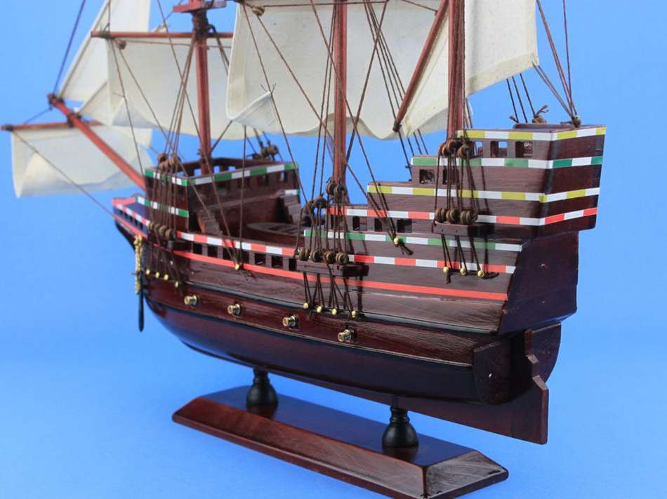 Wooden Mayflower Tall Model Ship 20"