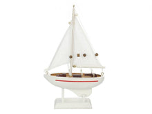 Load image into Gallery viewer, Wooden Intrepid Model Sailboat 9&quot;&quot;