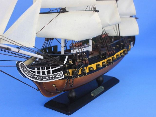 Wooden HMS Surprise Master and Commander Model Ship 24"