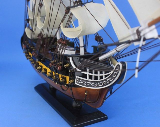 Wooden HMS Surprise Master and Commander Model Ship 24"