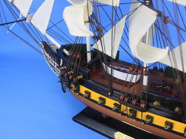 Wooden HMS Surprise Master and Commander Model Ship 24"