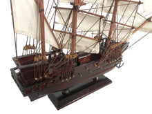 Load image into Gallery viewer, Wooden Thomas Tew&#39;s Amity White Sails Pirate Ship Model 20&quot;