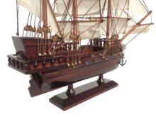 Load image into Gallery viewer, Wooden Whydah Gally White Sails Pirate Ship Model 20&quot;