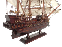 Load image into Gallery viewer, Wooden Fearless White Sails Pirate Ship Model 20&quot;