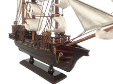 Load image into Gallery viewer, Wooden Whydah Gally White Sails Pirate Ship Model 20&quot;
