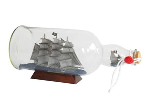Flying Dutchman Model Ship in a Glass Bottle 11"