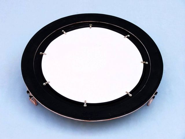 Rustic White Aluminum Deluxe Class Decorative Ship Porthole Window 20""
