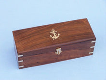 Load image into Gallery viewer, Deluxe Class Oil Rubbed Bronze Antique Admiral&#39;s Spyglass Telescope 27&quot; with Rosewood Box