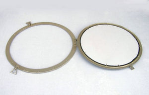 Deluxe Class Brushed Nickel Decorative Ship Porthole Mirror 30""