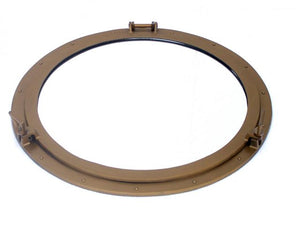 Deluxe Class Antique Brass Decorative Ship Porthole Mirror 30""