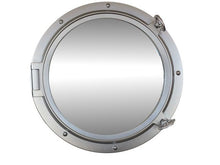 Load image into Gallery viewer, Silver Finish Decorative Ship Porthole Mirror 24