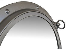 Load image into Gallery viewer, Silver Finish Decorative Ship Porthole Mirror 24