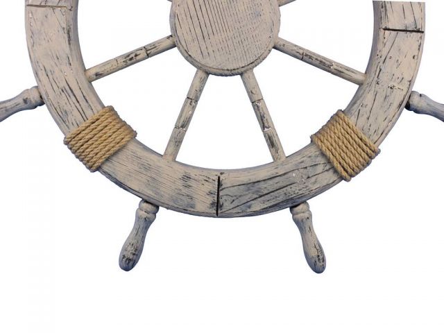 Wooden Rustic Decorative Ship Wheel 30