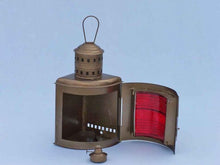 Load image into Gallery viewer, Antique Brass Port And Starboard Oil Lantern 17