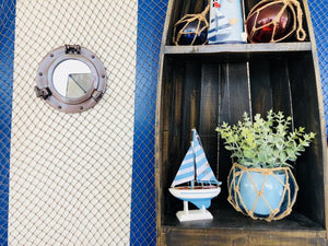 Antique Copper Deluxe Class Porthole Mirror 8''