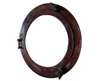 Load image into Gallery viewer, Antique Copper Decorative Ship Porthole Window 20&quot;
