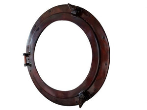 Antique Copper Decorative Ship Porthole Window 20"