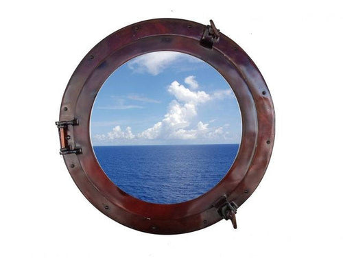 Antique Copper Decorative Ship Porthole Window 20